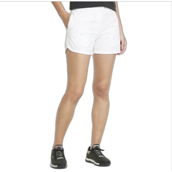 PUMA Bahama Golf Shorts Women’s LARGE White UPF 50+ DryCELL Stretch 532529 NWT - Picture 2 of 15